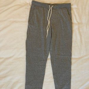 Forever21 Heathered Knit Joggers (Lt Grey) (Small)